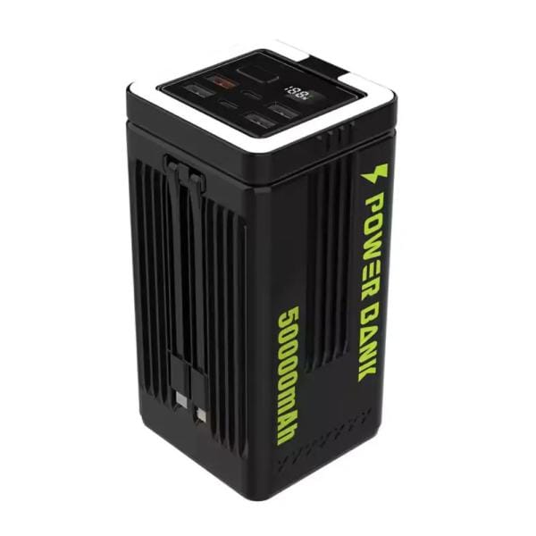 FAXITE Y50 50000MAH 22.5W FAST CHARGING PORTABLE POWER BANK WITH LED LIGHT BLACK - Image 2