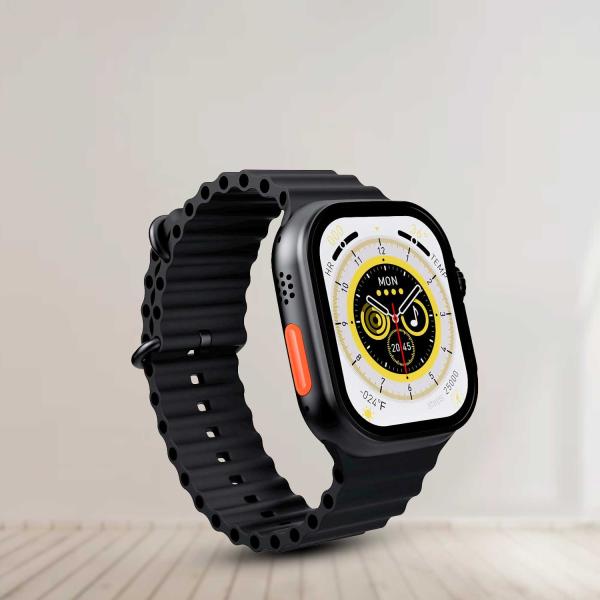 2.2 INCH X8 ULTRA MAX WITH COMPASS SMART WATCH SERIES 8 NFC ALWAYS-ON DISPLAY & WIRELESS CHARGING WITH WEARFIT PRO APP BLACK - Image 2
