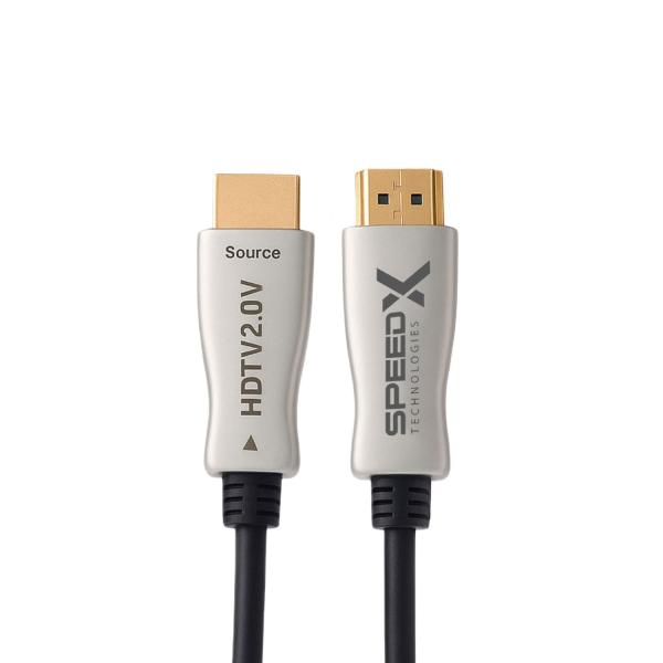SPEED-X 60M FIBER HDMI CABLE 2.0/2.1 AOC(ACTIVE OPTICAL CABLE) 30AWG COPPER SUPPORT 4K 8K UHD (FULL LENGTH) - Image 2