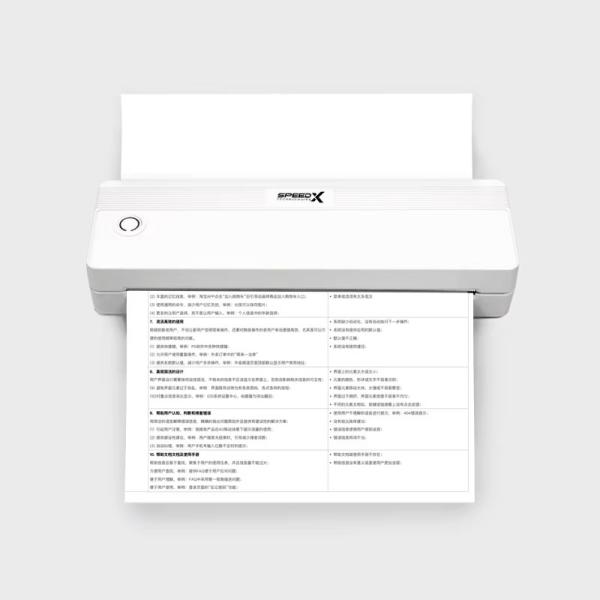SPEED-X SP-A42 (BT+WIFI) A4 PORTABLE INKLESS THRMAL PRNTER 10MM/S - Image 2