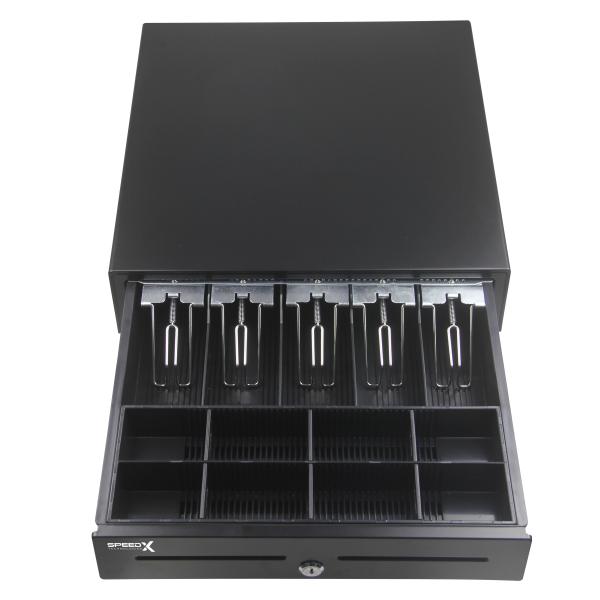 SPEED-X SP-360D 5 BILL 8 COINS HIGH TEMPERATURE PAINT CASH DRAWER WITH METAL TRAY 7.6KG HAVEY DUTY - Image 2