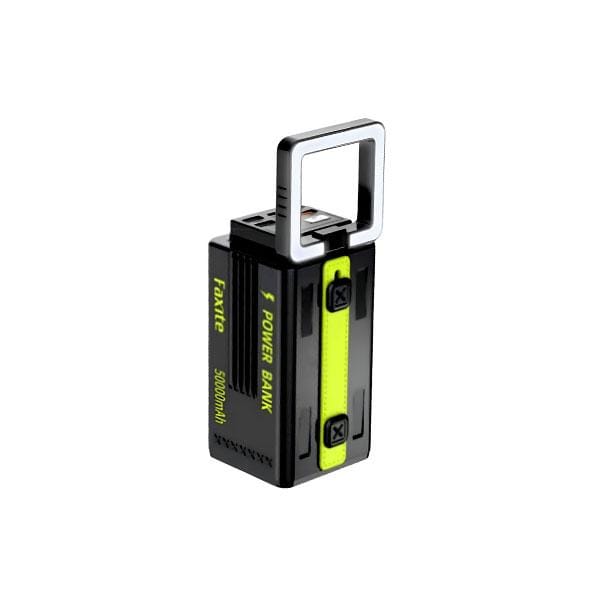 FAXITE Y50 50000MAH 22.5W FAST CHARGING PORTABLE POWER BANK WITH LED LIGHT BLACK