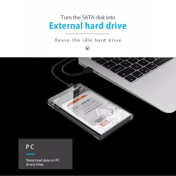 SPEEDX HD-2025U3 HDD CRYSTAL CASE 2.5 INCH 3.0 - Image 3