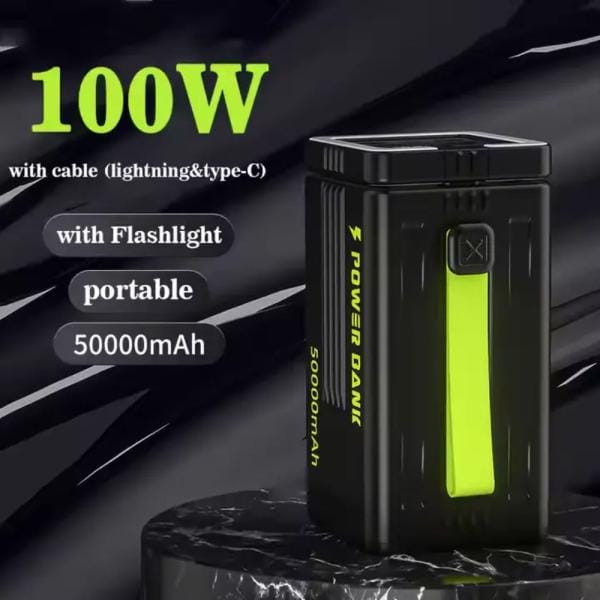 FAXITE Y50 50000MAH 22.5W FAST CHARGING PORTABLE POWER BANK WITH LED LIGHT BLACK - Image 3