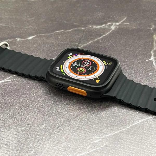 2.2 INCH X8 ULTRA MAX WITH COMPASS SMART WATCH SERIES 8 NFC ALWAYS-ON DISPLAY & WIRELESS CHARGING WITH WEARFIT PRO APP BLACK - Image 3
