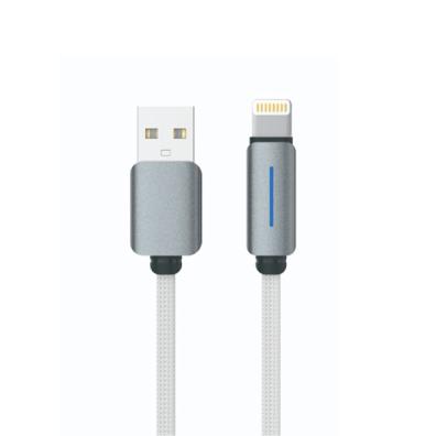 Logilink Usb To Lightning Nylon Fast Charging Data Cable With Light 1m (1 Year Warranty) Blue - Image 4