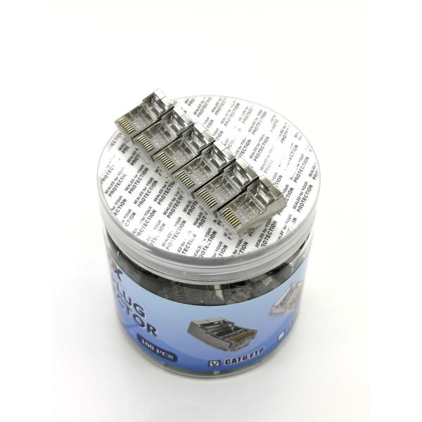 SPEEDX CAT6 RJ45 (FU) FTP/STP CONNECTOR 100PCS (BOTTLE PACK) - Image 3