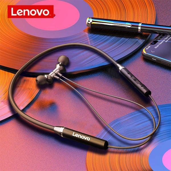 LENOVO HE05X 2 BLUETOOTH 5.0 EARPHONES HIFI MAGNETIC NECKBAND HEADSET - Image 3