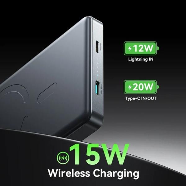 JOYROOM JR-PBM08 PRO 10000MAH 20W ULTRA-THIN WIRELESS CHARGING POWER BANK - Image 3