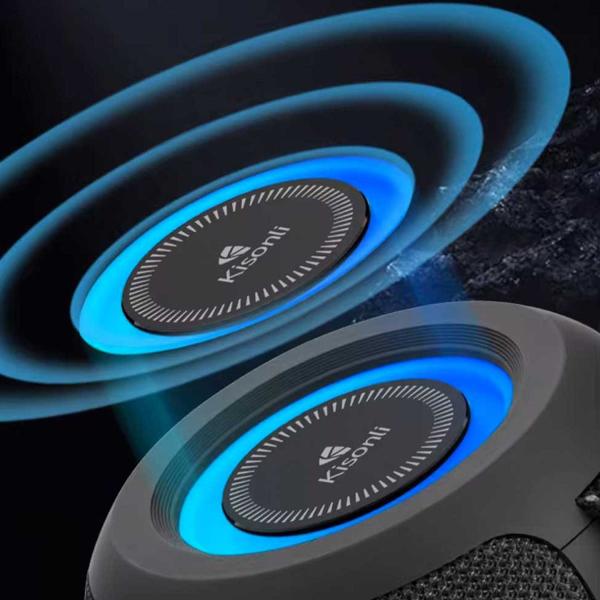 KISONLI Q26 10W BT/FM/USB/TF/TWS/RGB BLUETOOTH WITH HORN SMALL SPEAKER - Image 3