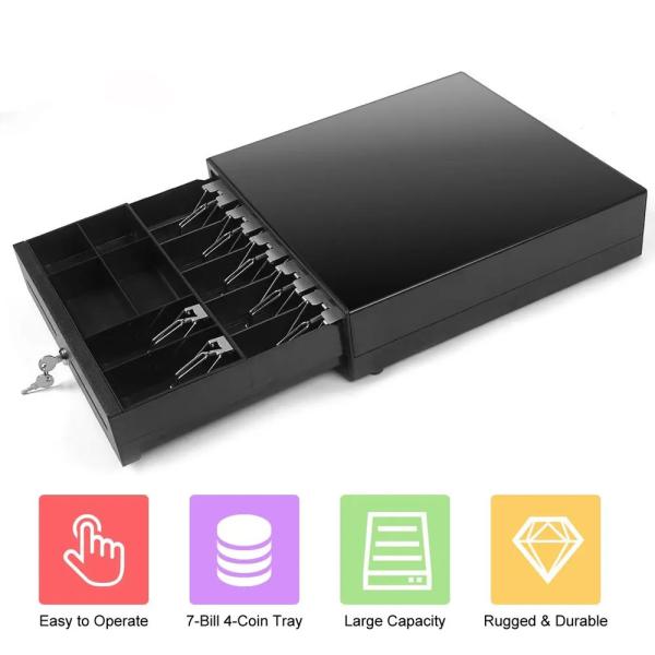 Speed-x SP-340B 7 Bill 4 Coins High Temperature Paint Cash Drawer - Image 4