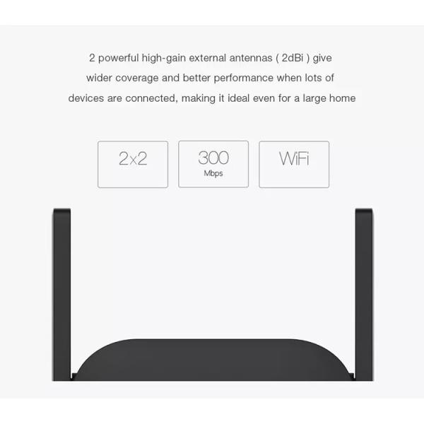 Xiaomi Mi WiFi Repeater Pro 300M Mi Amplifier Network Expander Router Power Extender 2 Antenna - Image 4