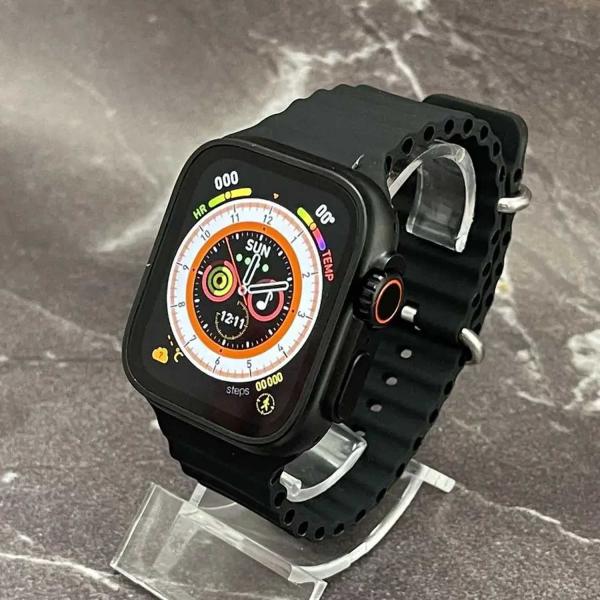 2.2 INCH X8 ULTRA MAX WITH COMPASS SMART WATCH SERIES 8 NFC ALWAYS-ON DISPLAY & WIRELESS CHARGING WITH WEARFIT PRO APP BLACK - Image 4