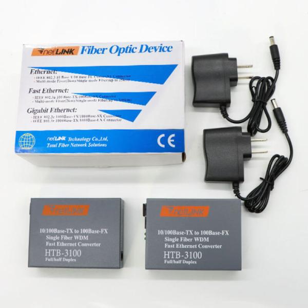 Speedx Htb-3100 Pro Netlink Ethernet Media Converter 10/100 Base - Image 4