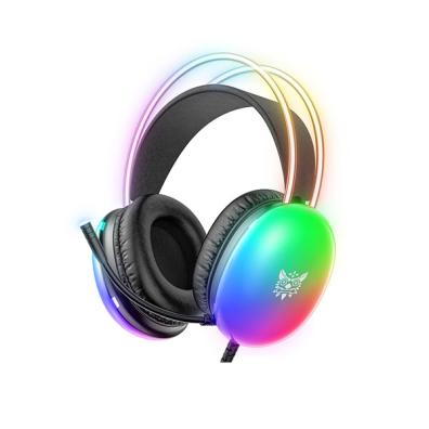 ONIKUMA-X25 PRO RGB HEAD BEAM WITH MIC 3.5MM DURABLE STEREO SURROUND GAMING HEADSET BLACK - Image 5