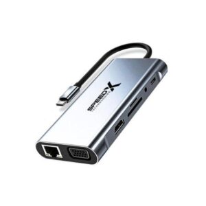 SPEED-X (SP-TC1101) 11 IN 1 MULTI-PORT TYPE C 4K HDMI USB 3.0 CONVERTER Good IC Big Packing