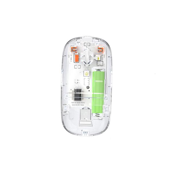 NEW TRANSPARENT WIRELESS+BLUETOOTH DUAL-MODE RECHARGEABLE MOUSE