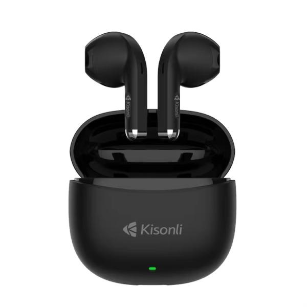 Kisonli TWS F6 Bluetooth Earbuds with Wireless Charging Case & Noise Reduction - Image 3