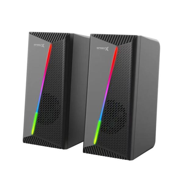 SPEEDX SX-SP03 DESKTOP RGB SPEAKER USB POWERED 2.0 6W