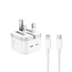 IPHONE 2PD 35W FAST CHARGER UK PIN WITH CABLE