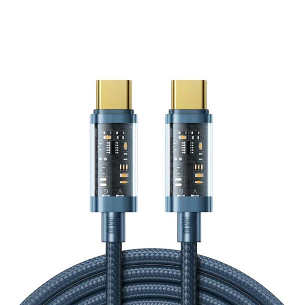 JOYROOM S-CC100A12 Type-C to TYPE-C 100W Data Cable 1.2m Blue