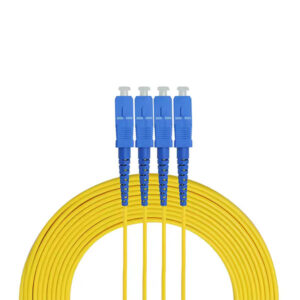 FIBER PATCHCORD SC/UPC SM DUPLEX DUAL CORE OPTICAL CABLE 3M