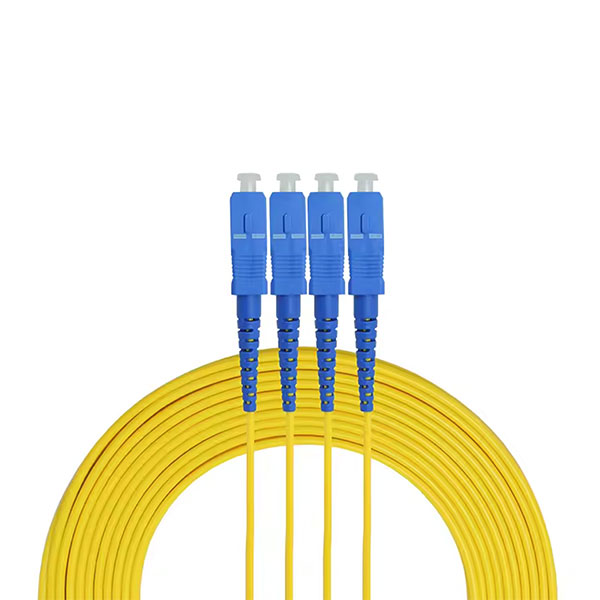 FIBER PATCHCORD SC/UPC SM DUPLEX DUAL CORE OPTICAL CABLE 3M